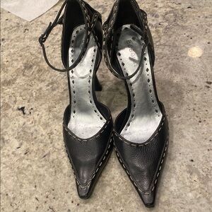 Black Leather Women's Heels by Bandolino